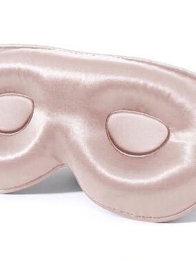 Silky Blush Pink Padded Sleep Mask